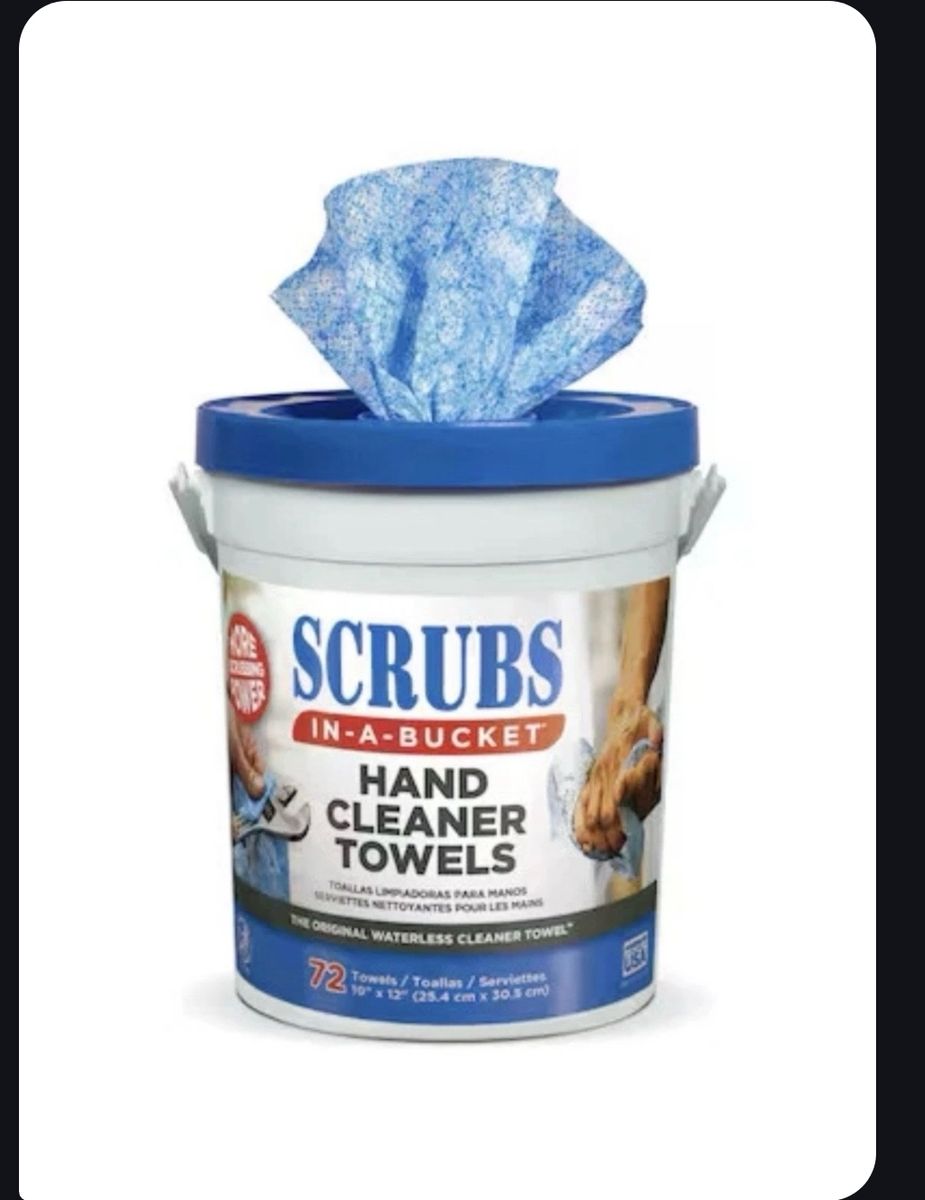 Scrubs in a bucket