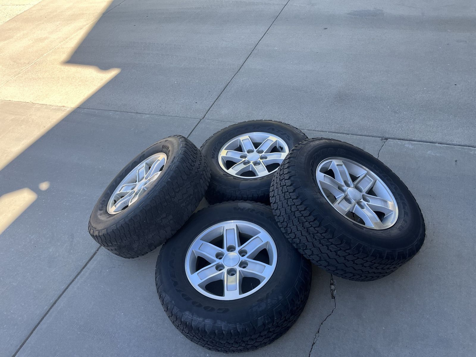 GMC Sierra wheels and tires set of 4