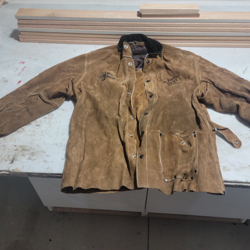 Welders Leather Jacket, Chaps, and Gloves