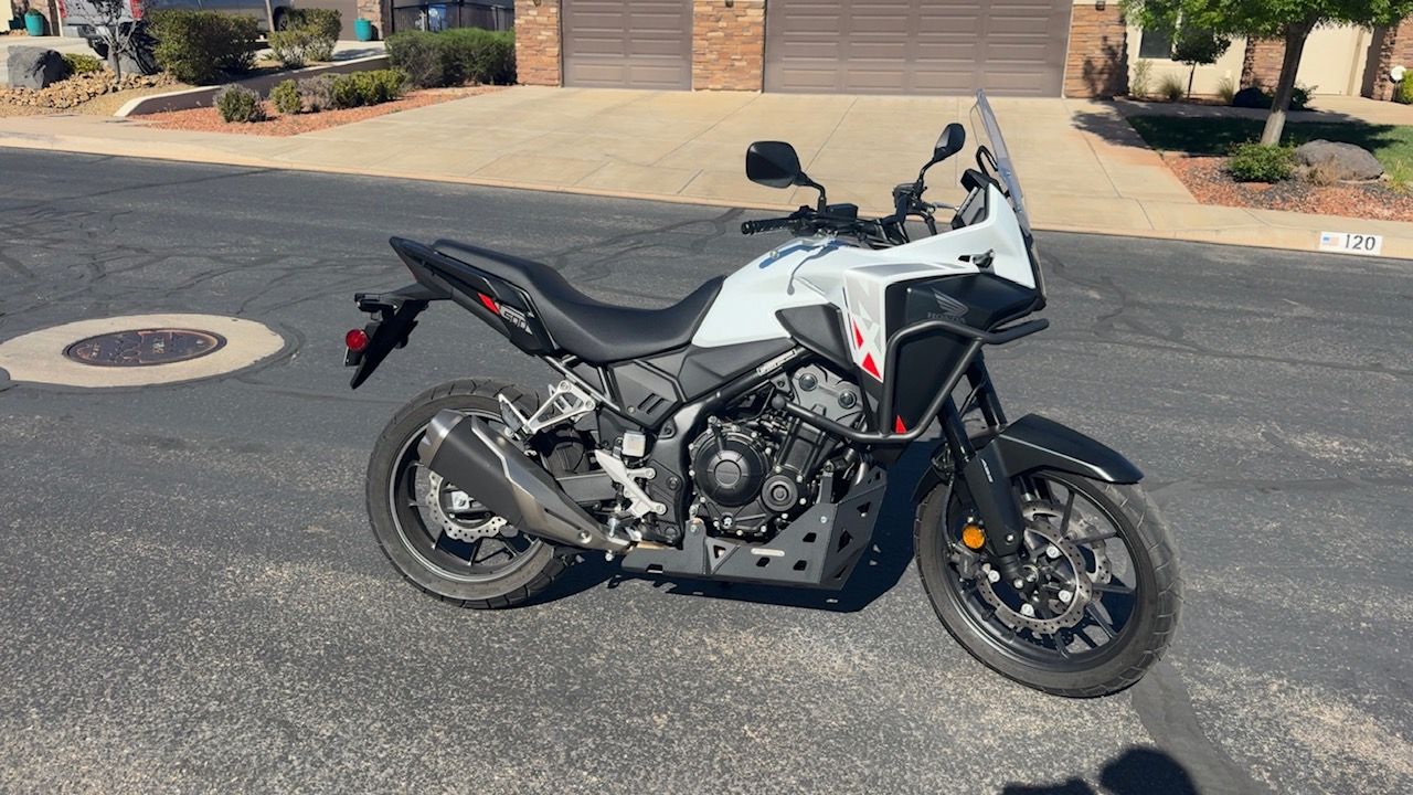 2025 Honda NX500 with extras, 118 miles and still under warranty