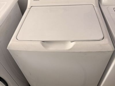 Hotpoint White Top Load Washing Machine Washer with Load Size & Cycles Knob