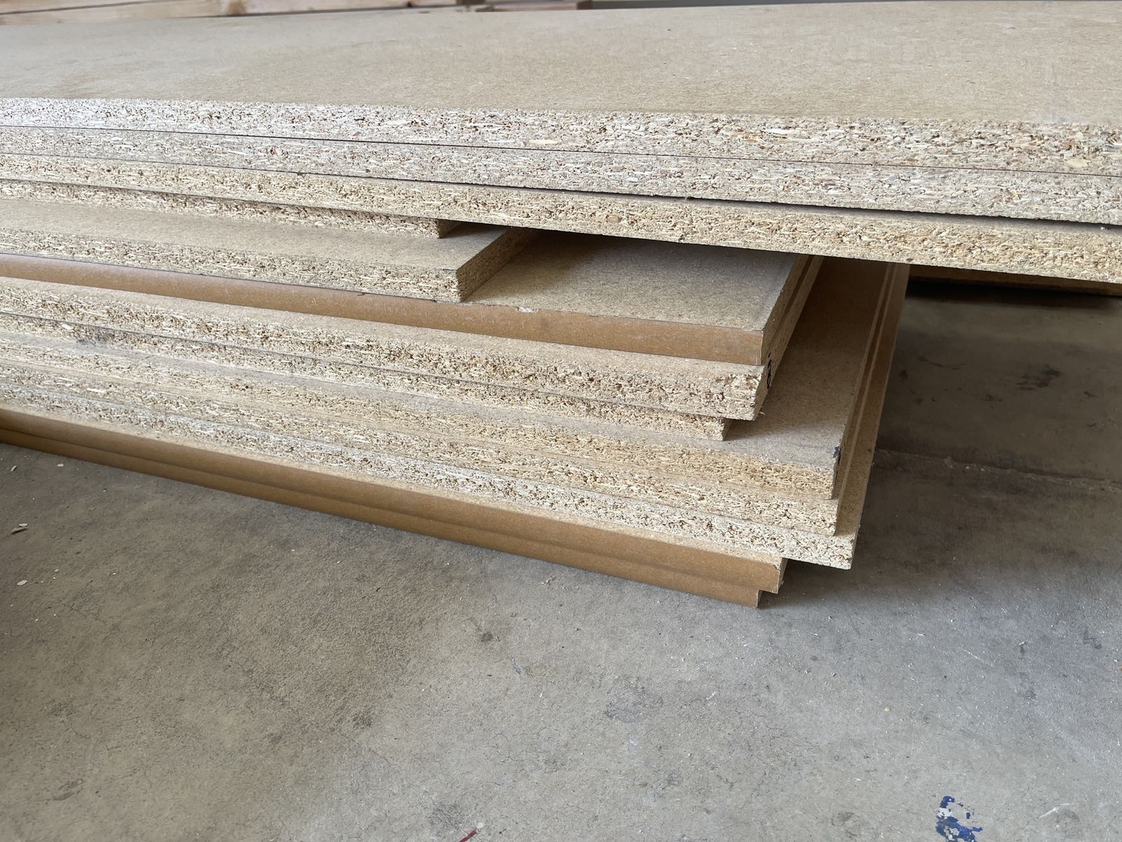 New 15” particle board shelving