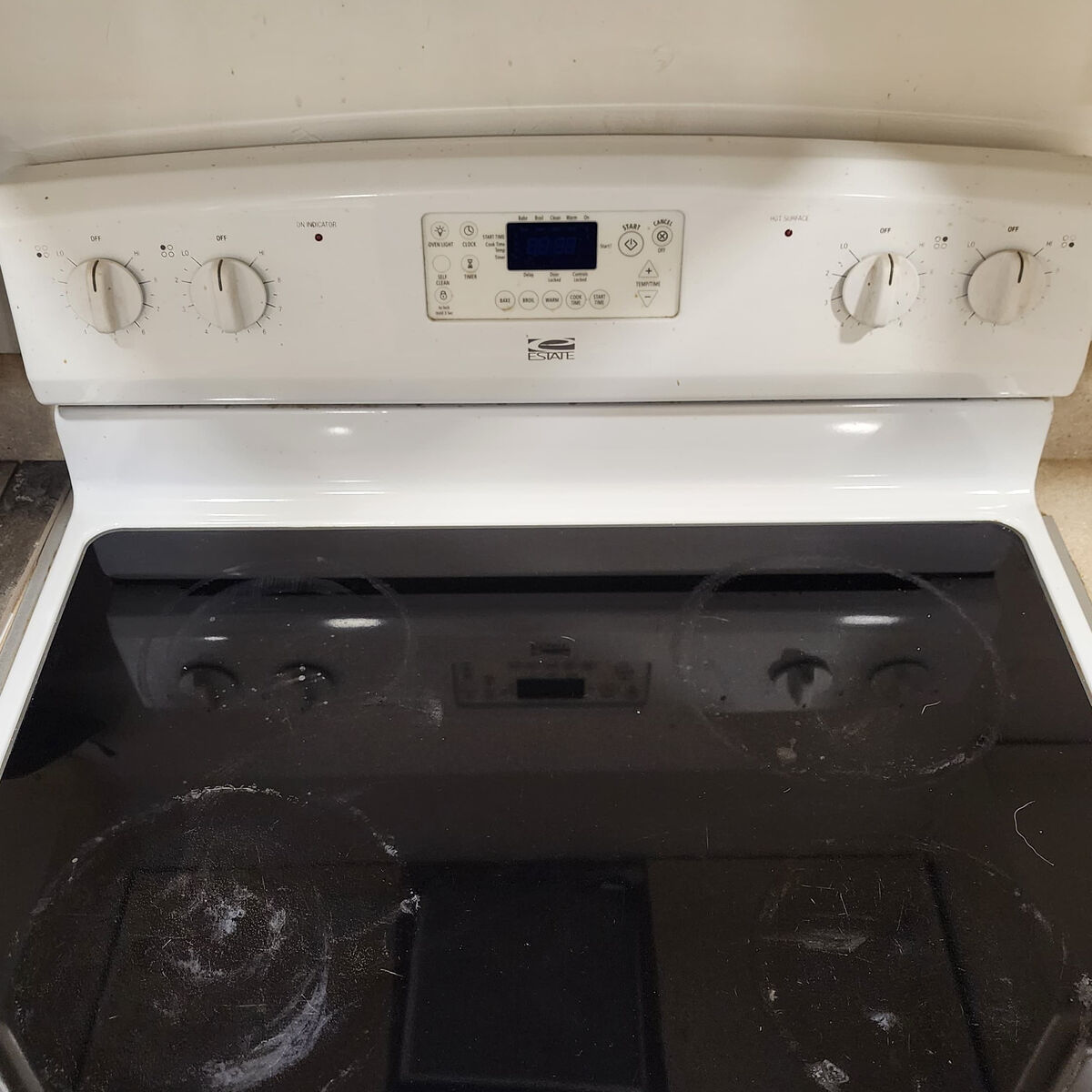 Estate Glass Top Oven