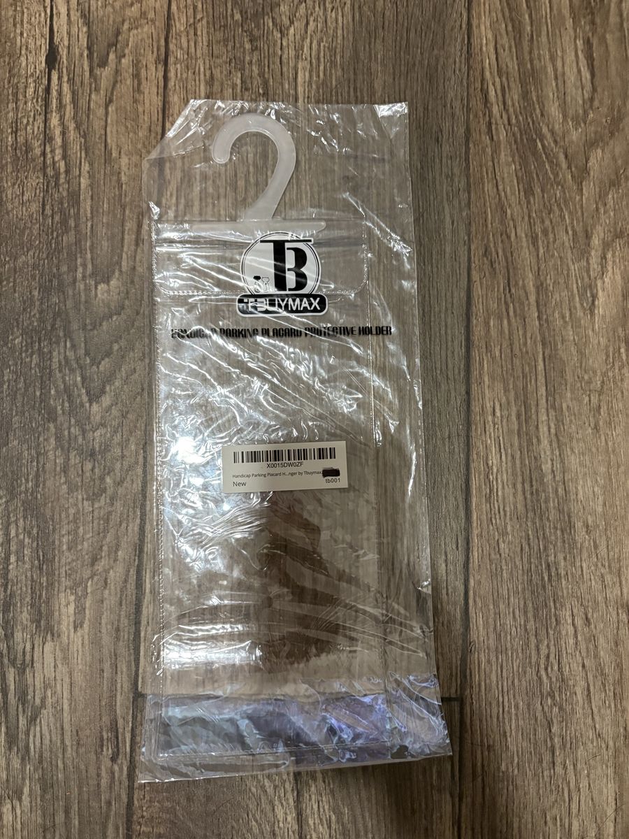 B-POLYMAX Handicapped Parking Placard Protective Holder - Clear