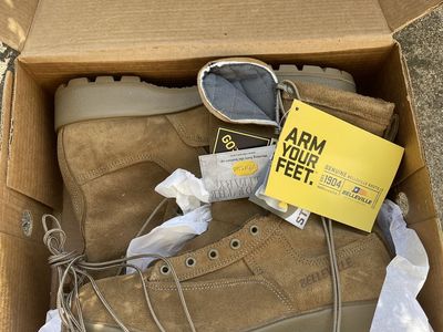 New Belleville goretex steel toe military boots sz10.5