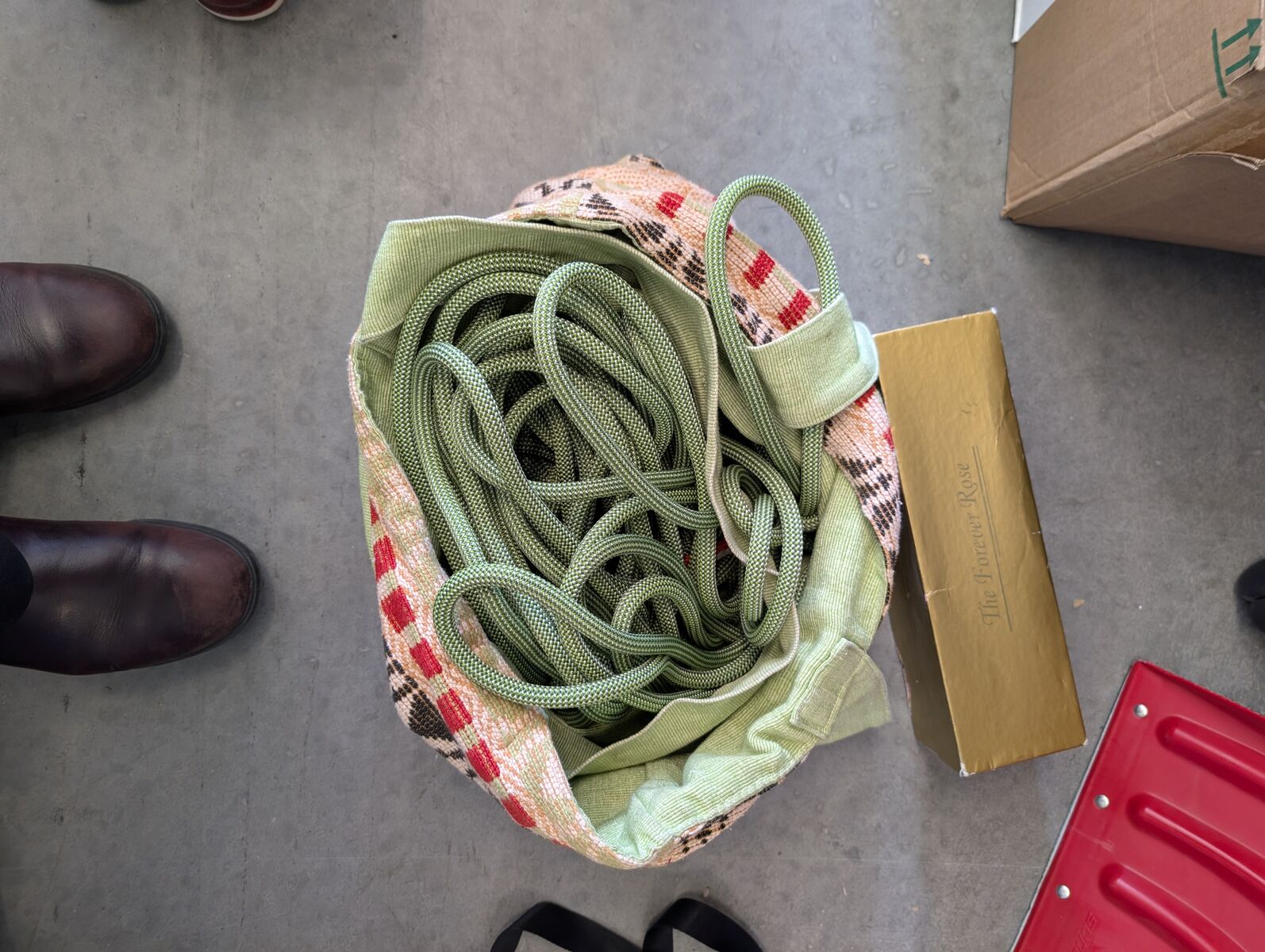 Petzl indoor climbing rope