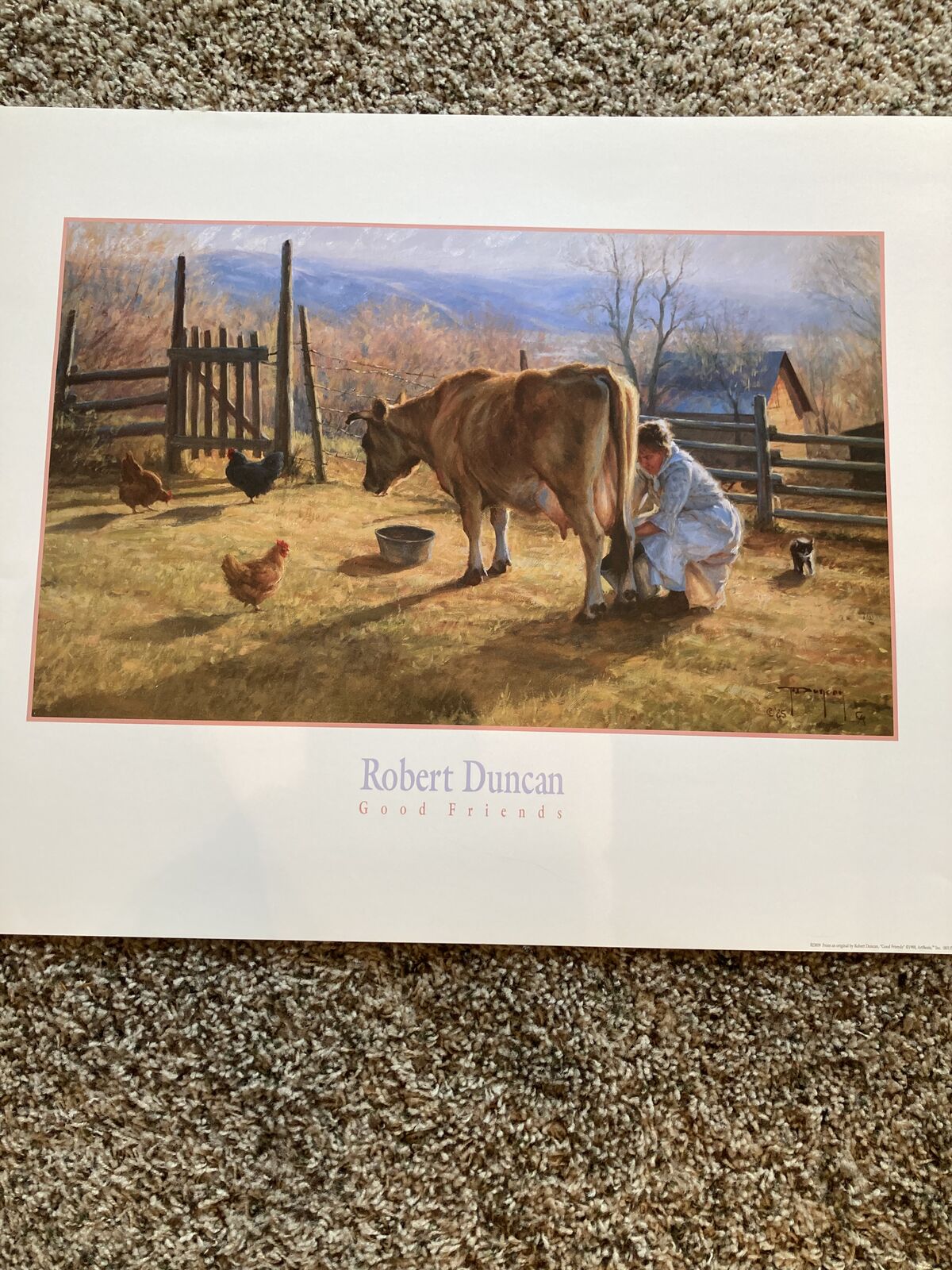 “Good Friends" by Robert Duncan Licensed Re-Print Mint Condition