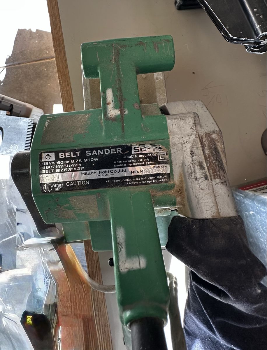Hitachi SB-75 Belt Sander 3"x21" 8.7A 950W Double Insulated