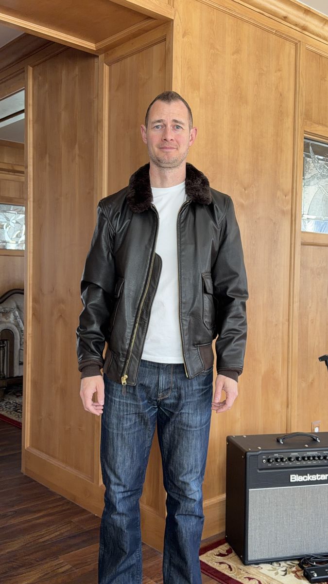 Estate sale - Cockpit USA G-1 genuine leather bomber jacket - Made in USA