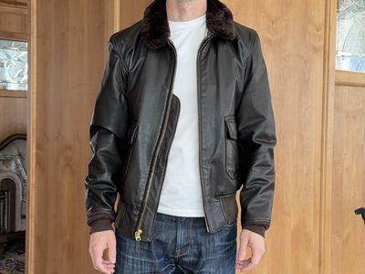 Estate sale - Cockpit USA G-1 genuine leather bomber jacket - Made in USA