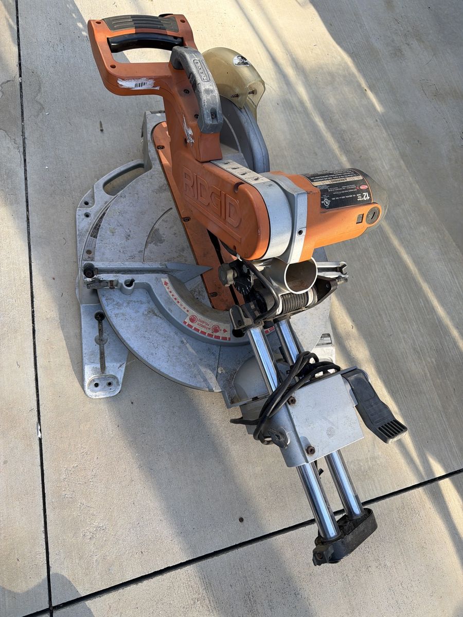 RIDGID MS1290LZ 12" Compound Miter Saw - Corded Electric Power Tool