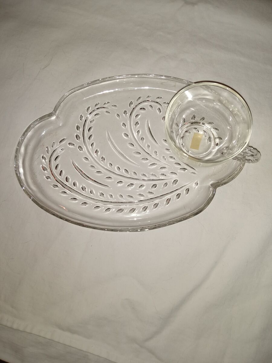 Glass Snack Sets - Vintage