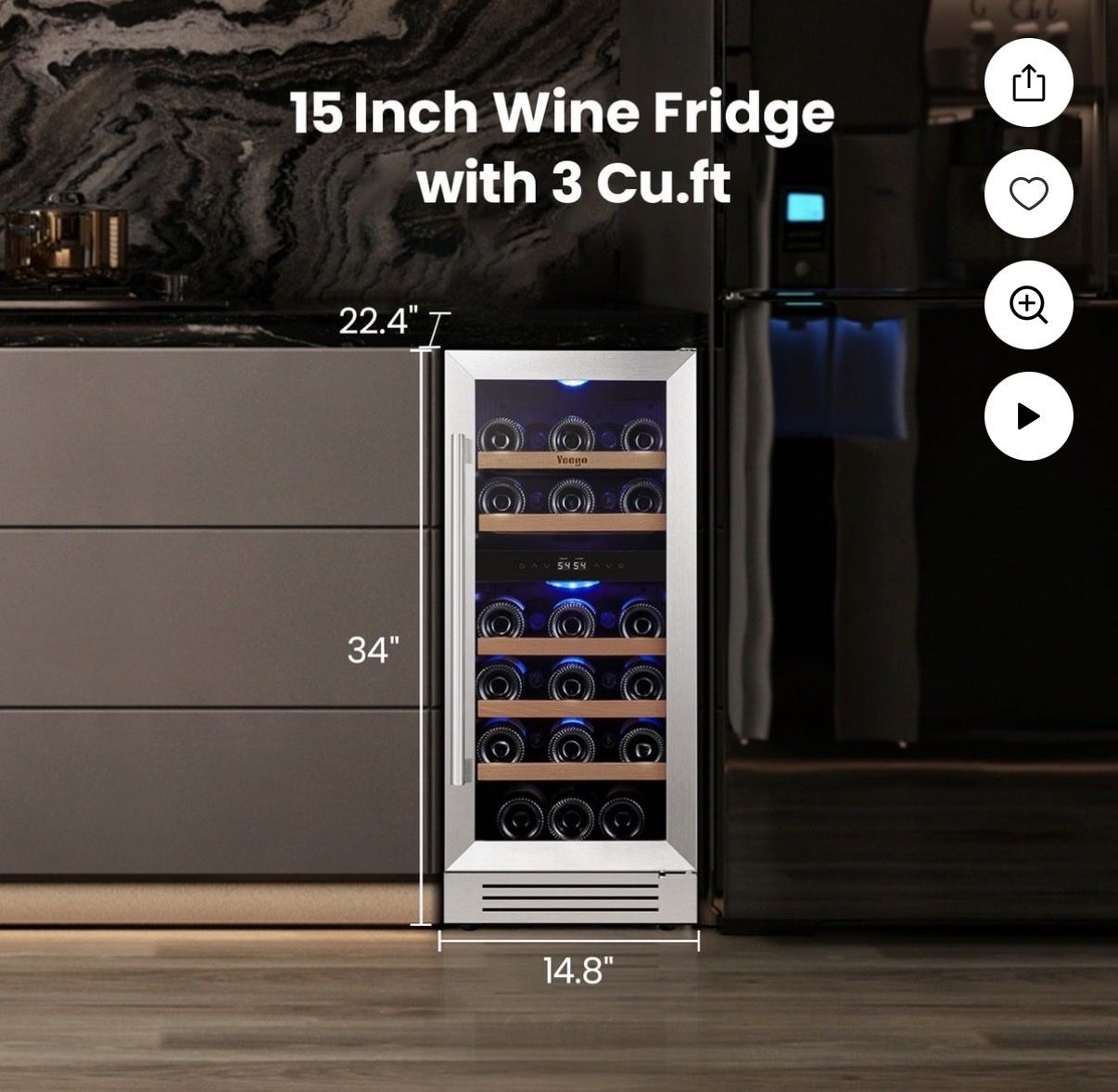 Wine Cooler 28- Bottle Capacity