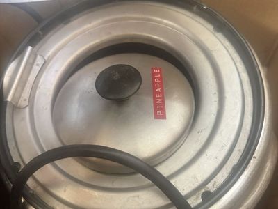 Electric Food Warmer/Slow Cooker - Stainless Steel with Lid