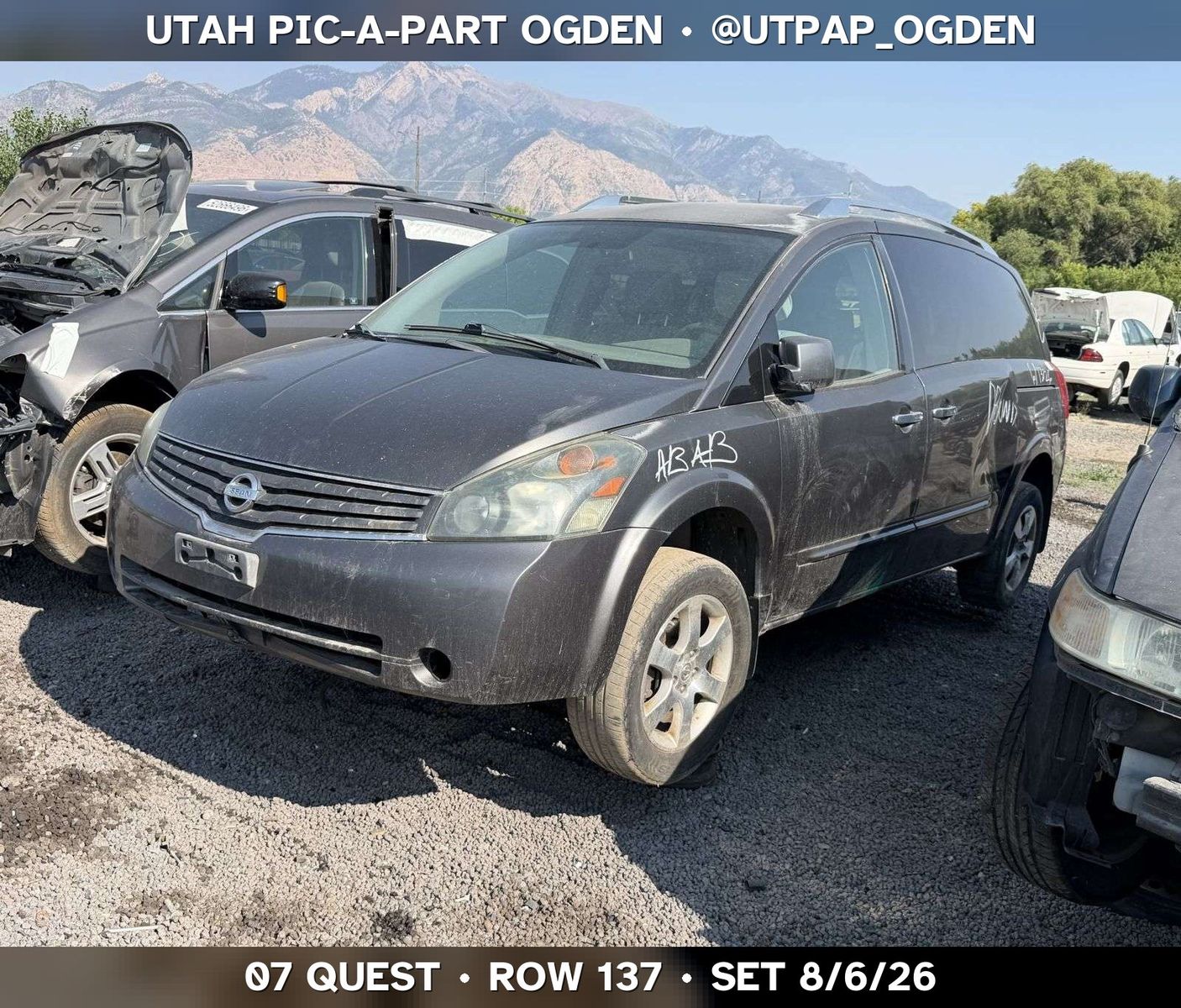 Just In! 2007 Nissan Quest Parts - UTPAP Ogden