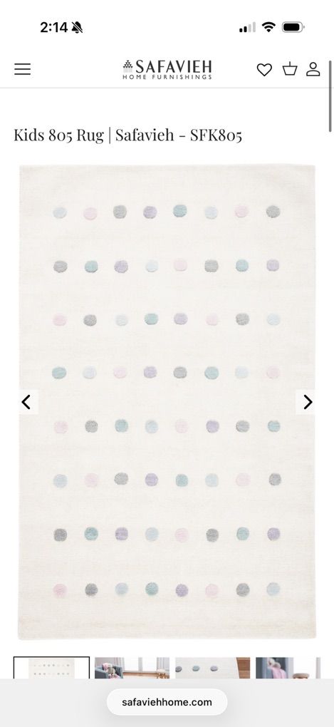 Safavieh Kids Polka Dot Wool Rug