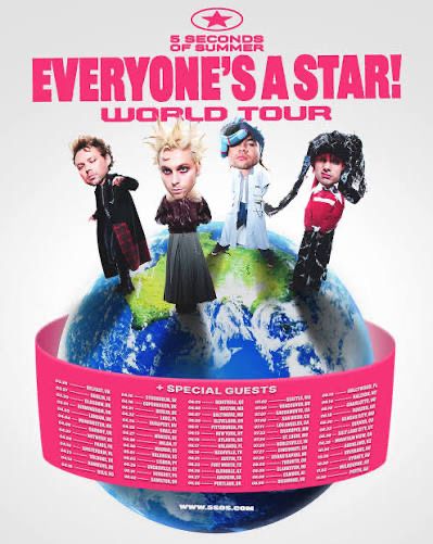 5 Seconds Of Summer Everyone's A Star! World Tour Concert Tickets (2)