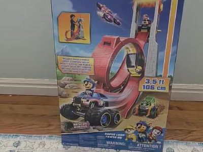 PAW Patrol Rescue Wheels Super Loop Tower HQ with Lights, Sounds, Vehicle & Figure