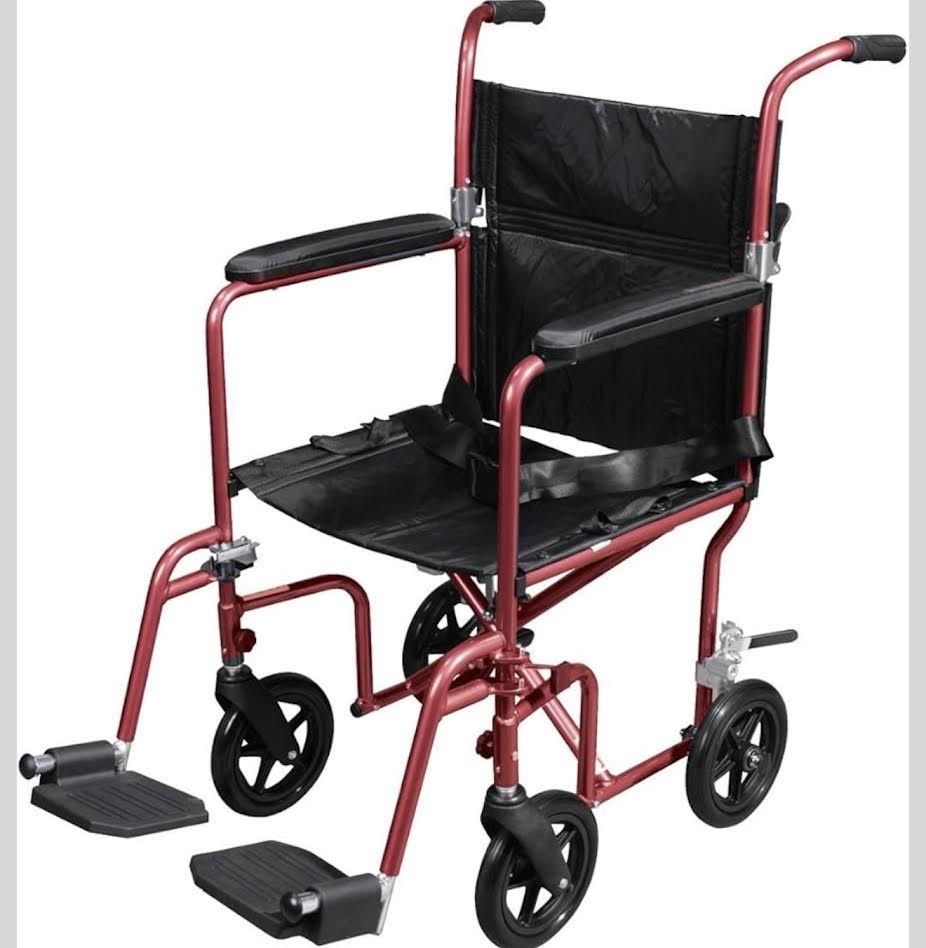 Drive Medical Transport Chair, new in box Red