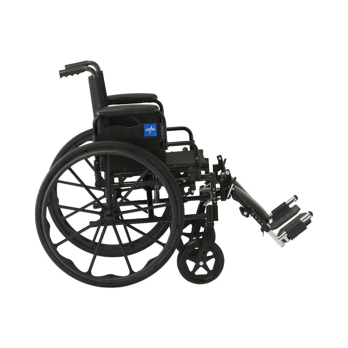 New Medline Guardian K4 Lightweight Wheelchair – 18” Seat – Elevating Leg Rests