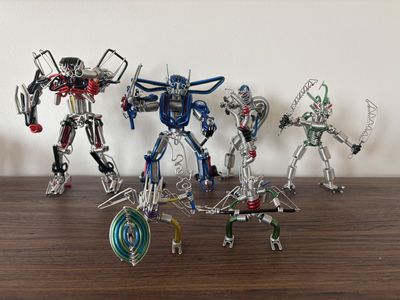 10 Yr Old Boy Selling Wire Action Figures Toys