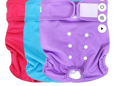 Wegreeco Reusable Female Dog Diapers (3)