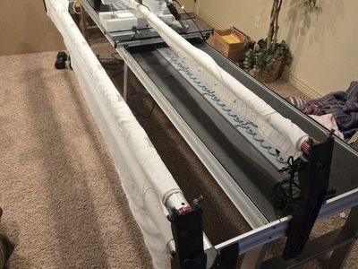 Handi Quilter frame with Brother Nouvelle 1500s