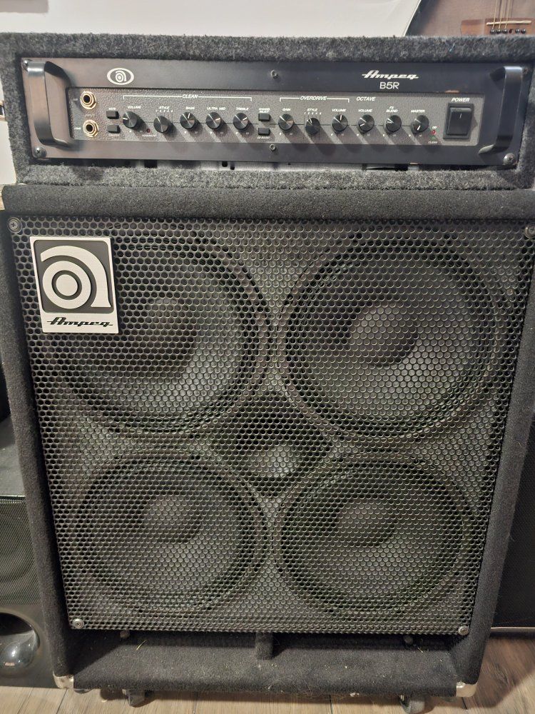 Ampeg B5R Bass Amplifier Head and Cabinet - 4x10 inch Speakers
