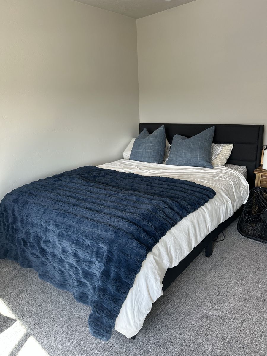 QUEEN upholstered bed frame
