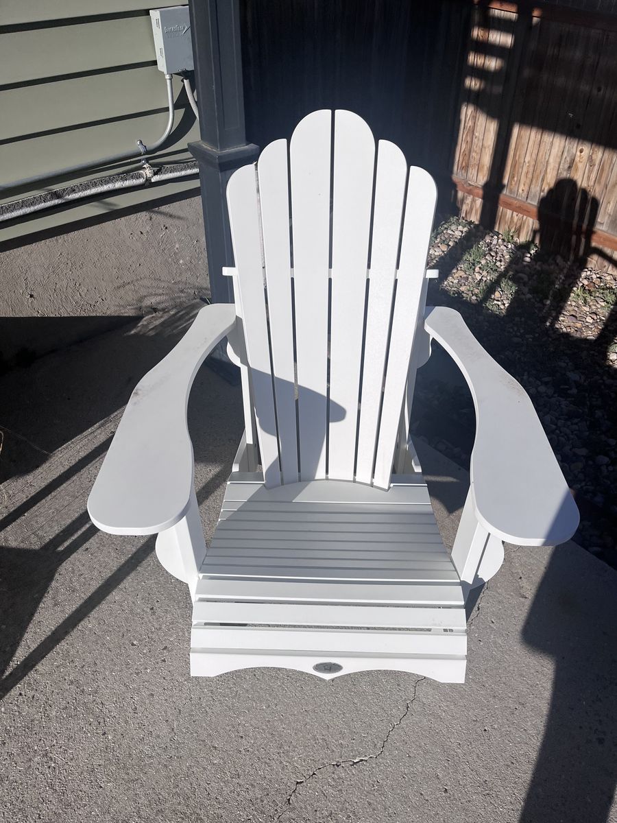 Lawn patio outdoor Adirondack chair set with table