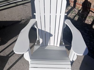 Lawn patio outdoor Adirondack chair set with table