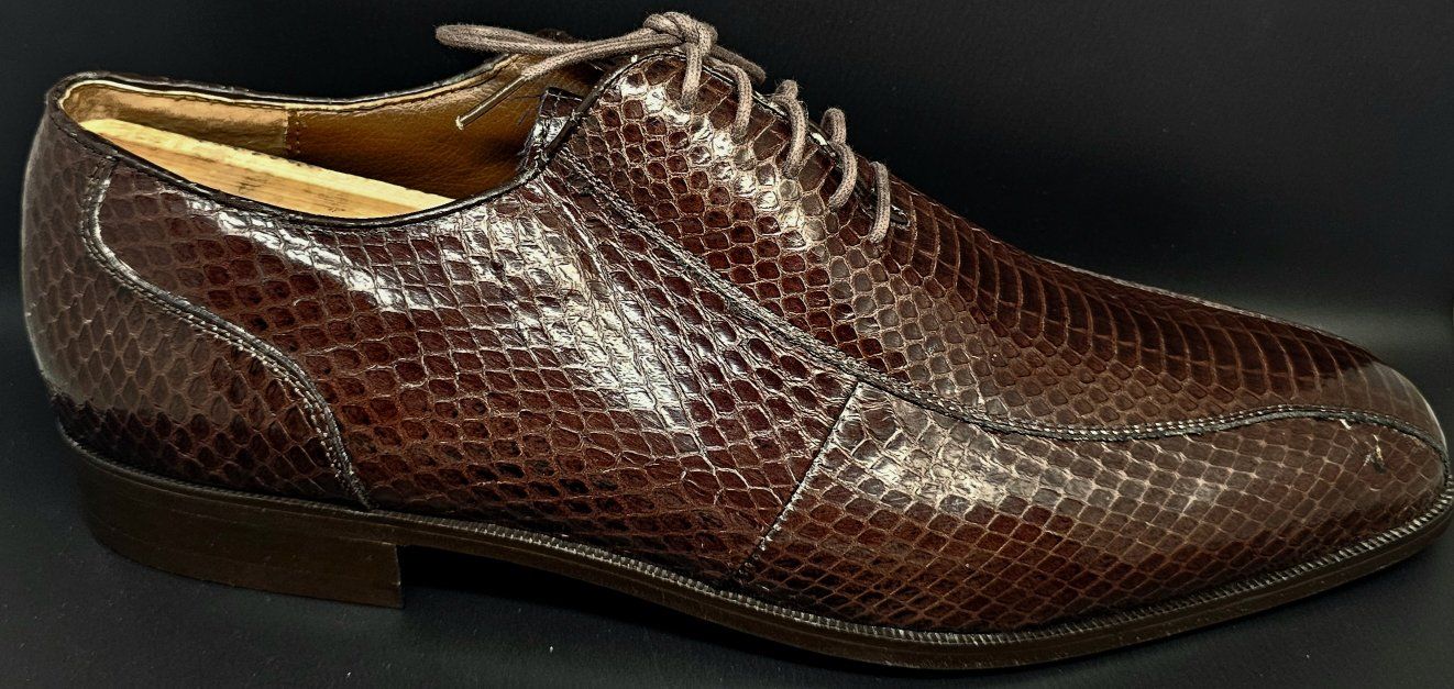 Vintage Florsheim Barletta Python Skin Oxfords