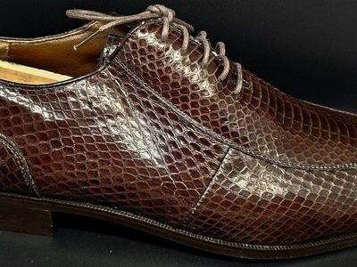 Vintage Florsheim Barletta Python Skin Oxfords