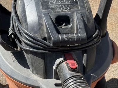 RIDGID Shop Vacuums - Wet/Dry Heavy Duty, . CASH ONLY. works perfectly!!!!