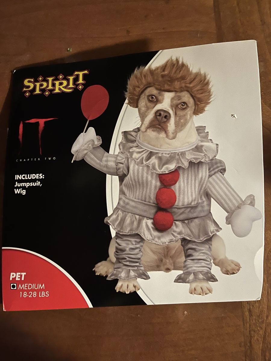 Pennywise Clown Dog Costume