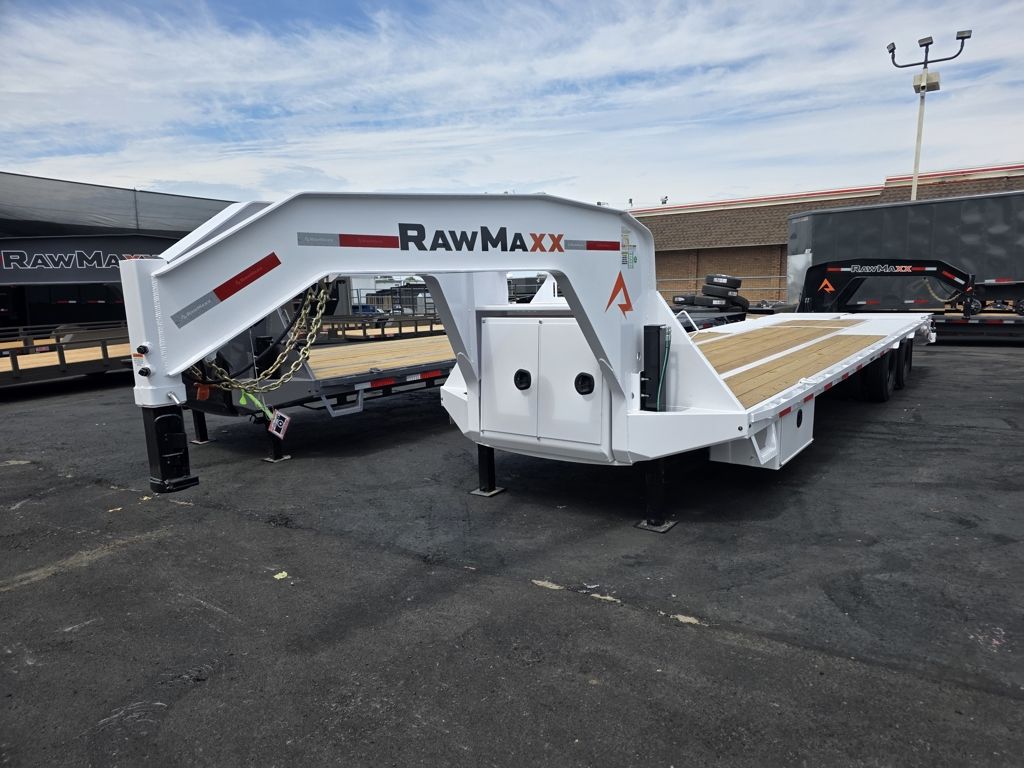 2027 RawMaxx 30' Gooseneck FDXD 24K with Maxx Ramps Equipment Trailer