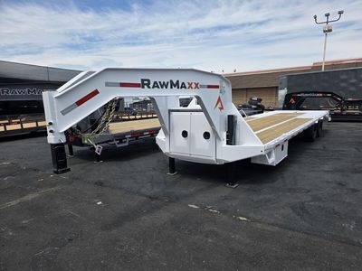 2027 RawMaxx 30' Gooseneck FDXD 24K with Maxx Ramps Equipment Trailer
