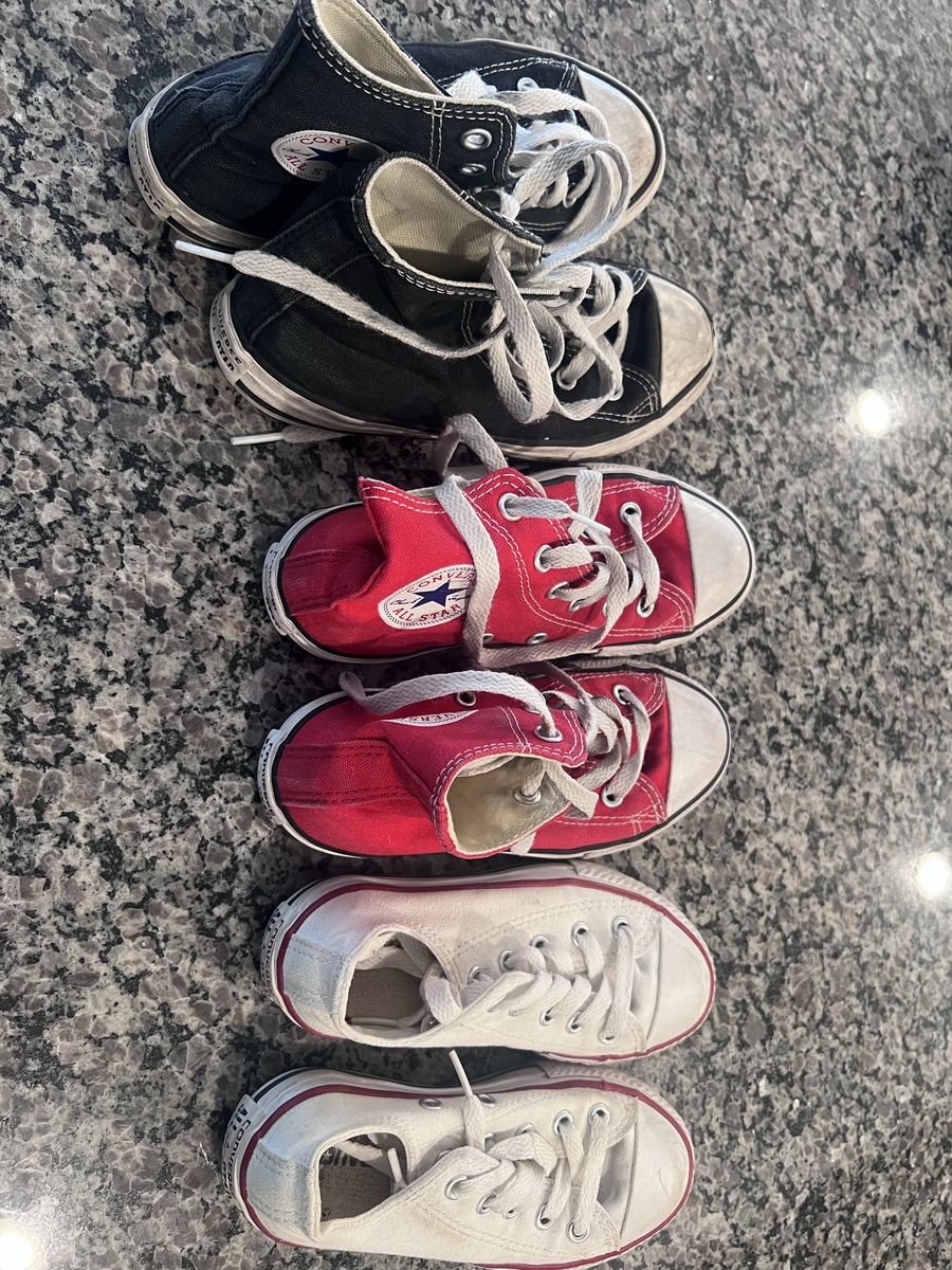 Boys Converse Chuck Taylor Shoe Lot – Sizes 10.5, 12 & 1