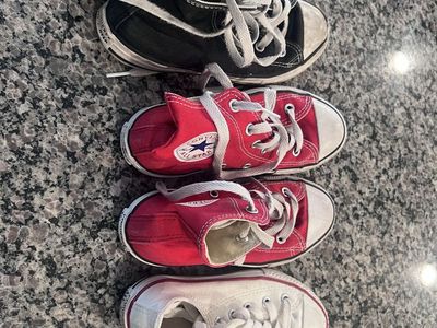 Boys Converse Chuck Taylor Shoe Lot – Sizes 10.5, 12 & 1