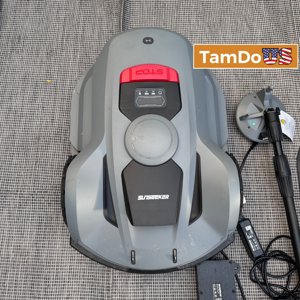 Sunseeker Orion X7 3000 RTK Robotic Lawn Mower Wireless Boundary 20V 14" RMX3000