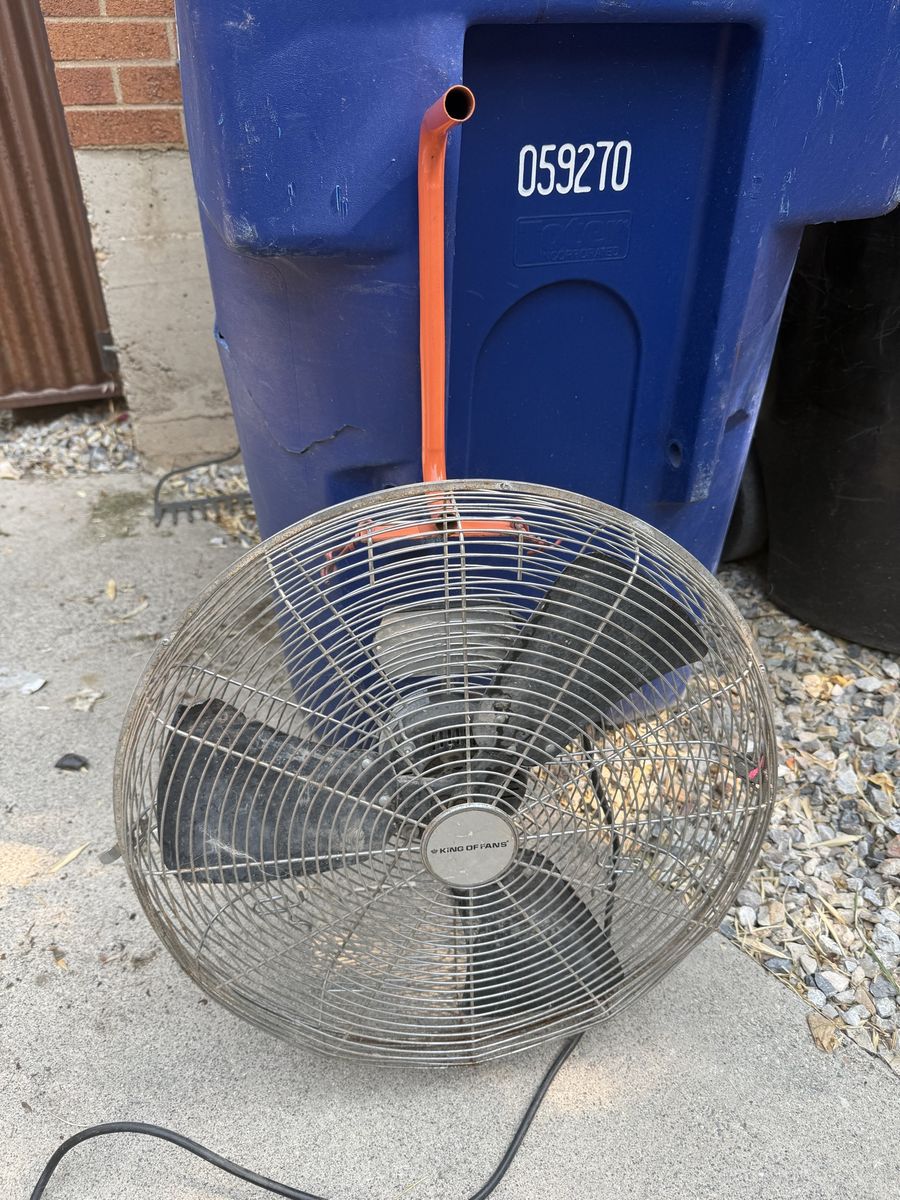 22 inch high output, industrial fan