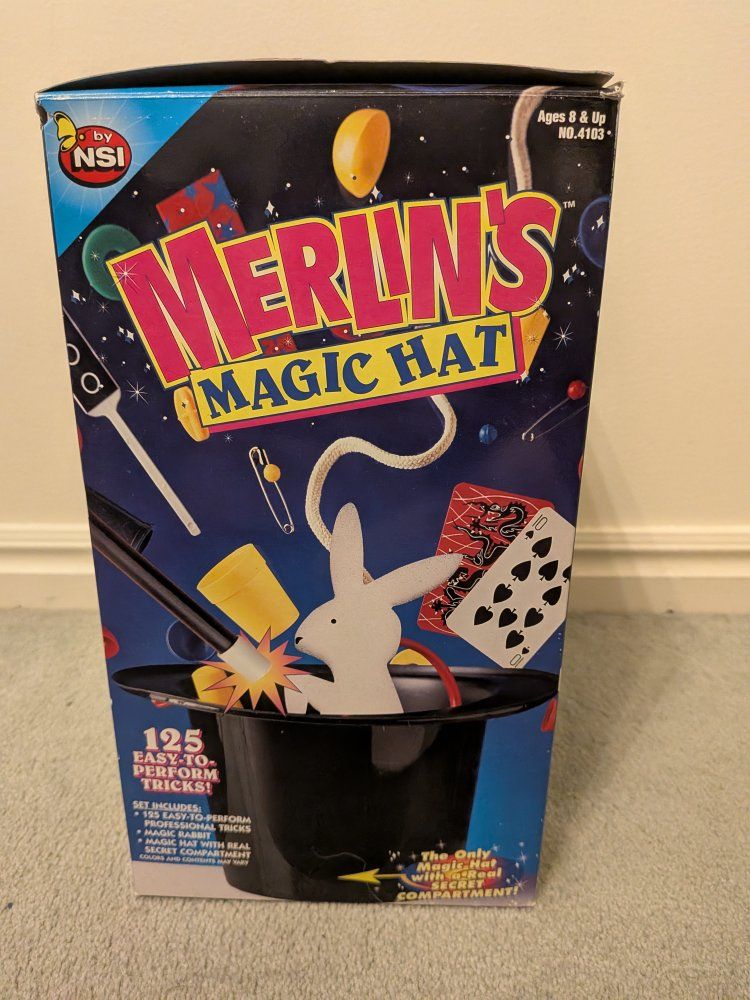 Merlin's Magic Hat by NSI - 125 Super Tricks Magic Set with Hat