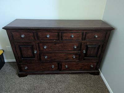 Solid wood dresser and bureau