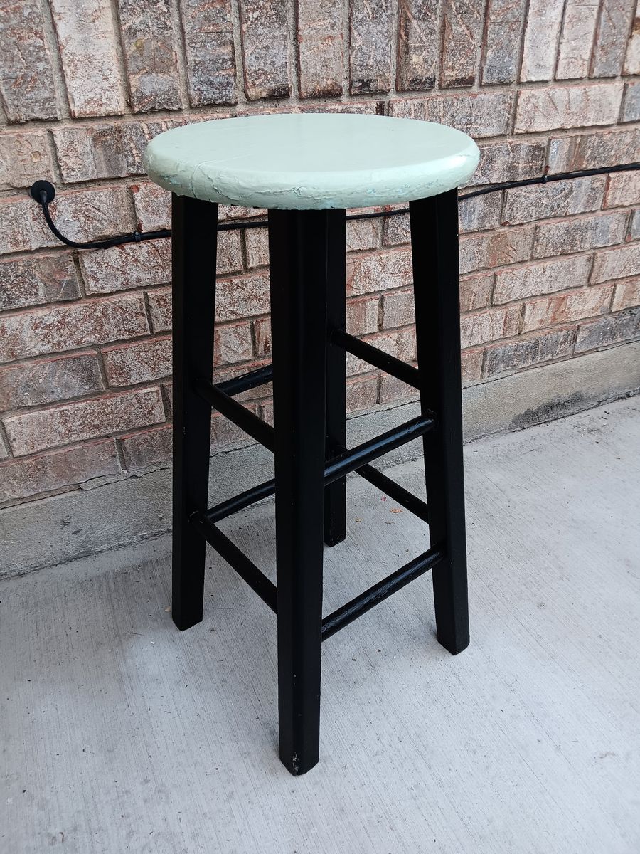 Wooden barstool