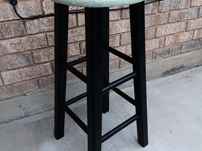 Wooden barstool