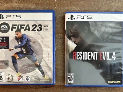 PS5 games Fifa & Resident Evil 4