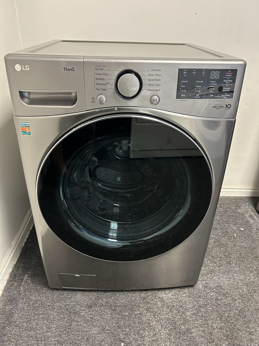 Lg thinQ series stainless washing machine