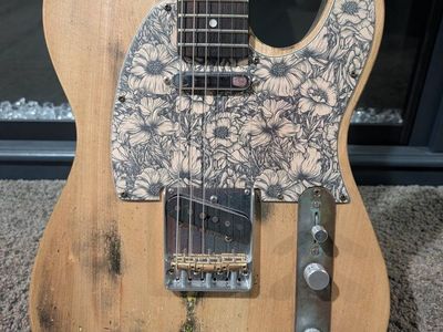 Fender Telecaster Style Custom Relic Electric Guitar Natural Finish Grover Tuners