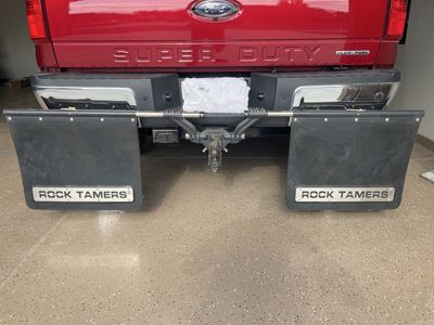 Rock Tamers Heavy-Duty Adjustable Towing Mud Flap System Rock tamer mudflaps