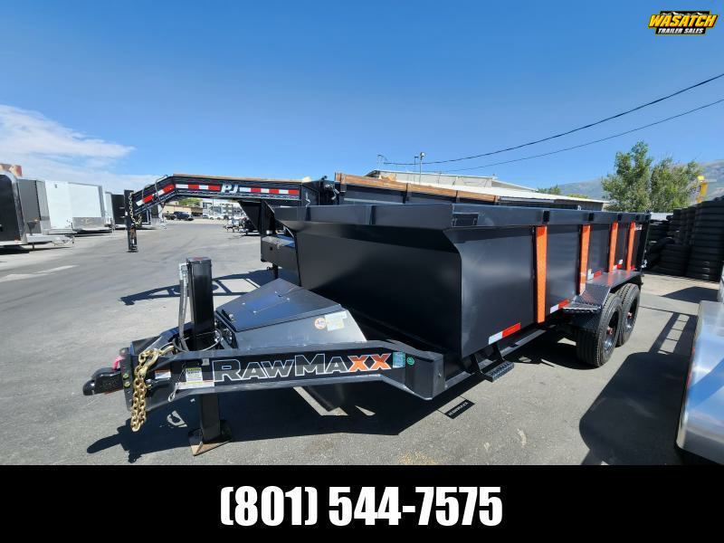 2026 RawMaxx 7X16 LTX 20K 36" Side with Hydraulic Jacks Dump Trailer